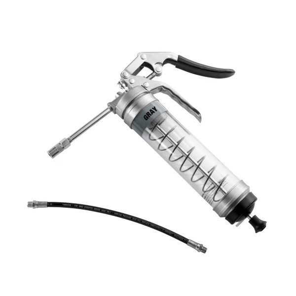 OilSafe Heavy Duty Pistol Grip Grease Gun CLEAR
