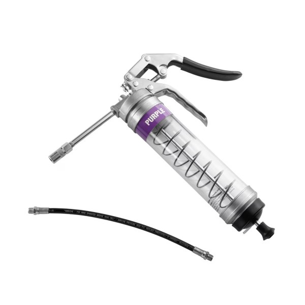 OilSafe Heavy Duty Pistol Grip Grease Gun CLEAR