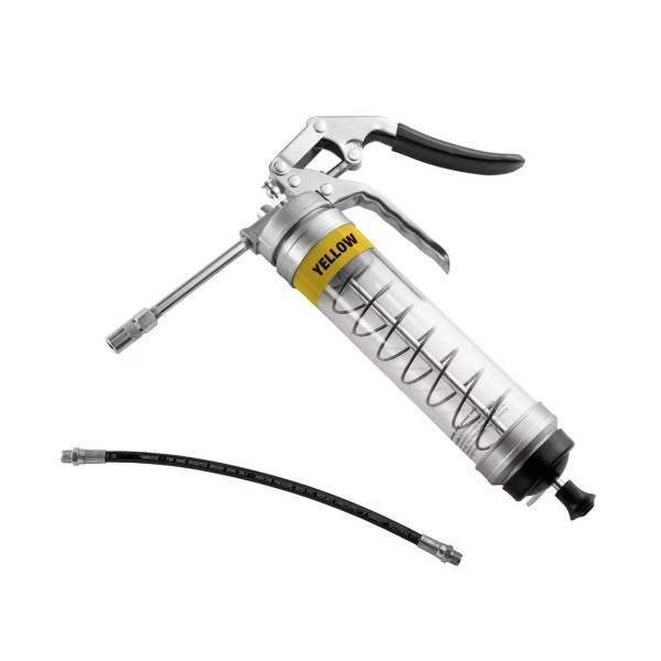 OilSafe Heavy Duty Pistol Grip Grease Gun CLEAR