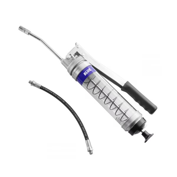 OilSafe Heavy Duty Side Lever Grease Gun CLEAR