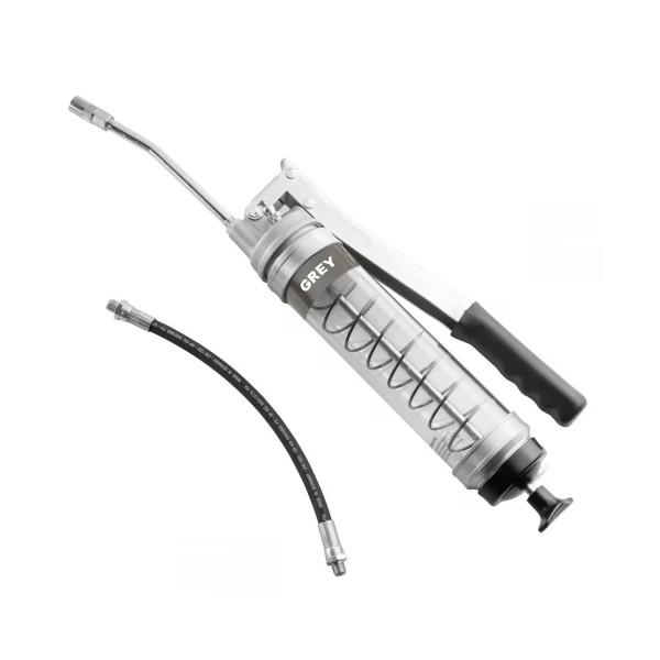 OilSafe Heavy Duty Side Lever Grease Gun CLEAR