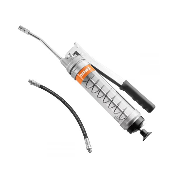 OilSafe Heavy Duty Side Lever Grease Gun CLEAR