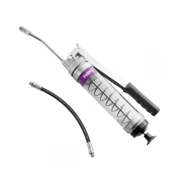 OilSafe Heavy Duty Side Lever Grease Gun CLEAR