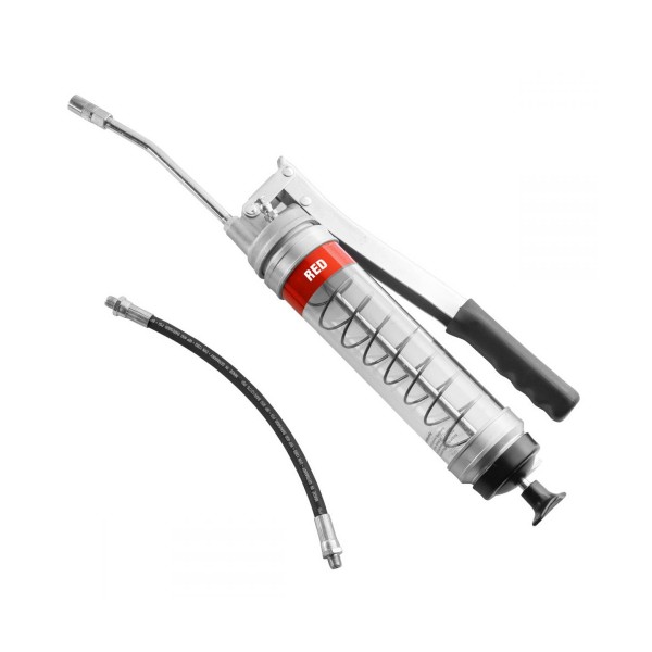 OilSafe Heavy Duty Side Lever Grease Gun CLEAR