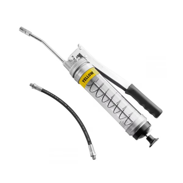 OilSafe Heavy Duty Side Lever Grease Gun CLEAR