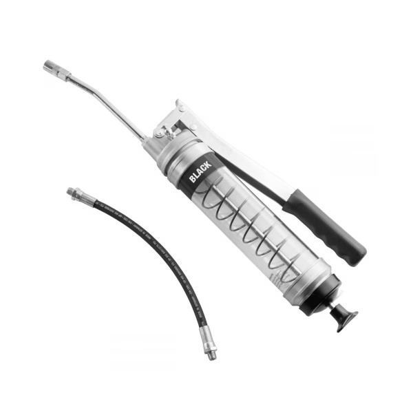 OilSafe Heavy Duty Side Lever Grease Gun CLEAR