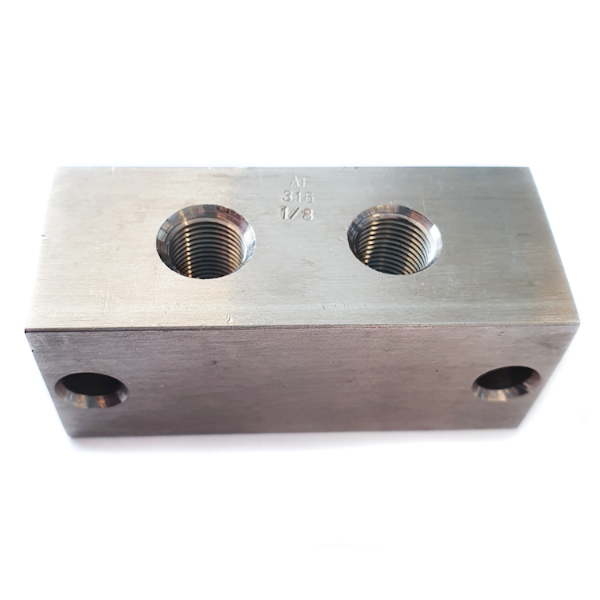 Grease Nipple Block Straight Stainless