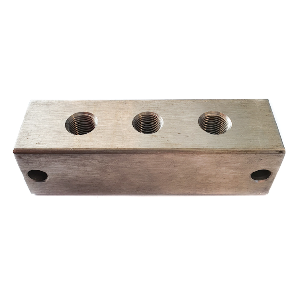 Grease Nipple Block Straight Stainless