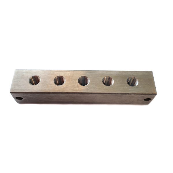 Grease Nipple Block Straight Stainless